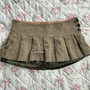 Vintage abercrombie and fitch mini wool skirt